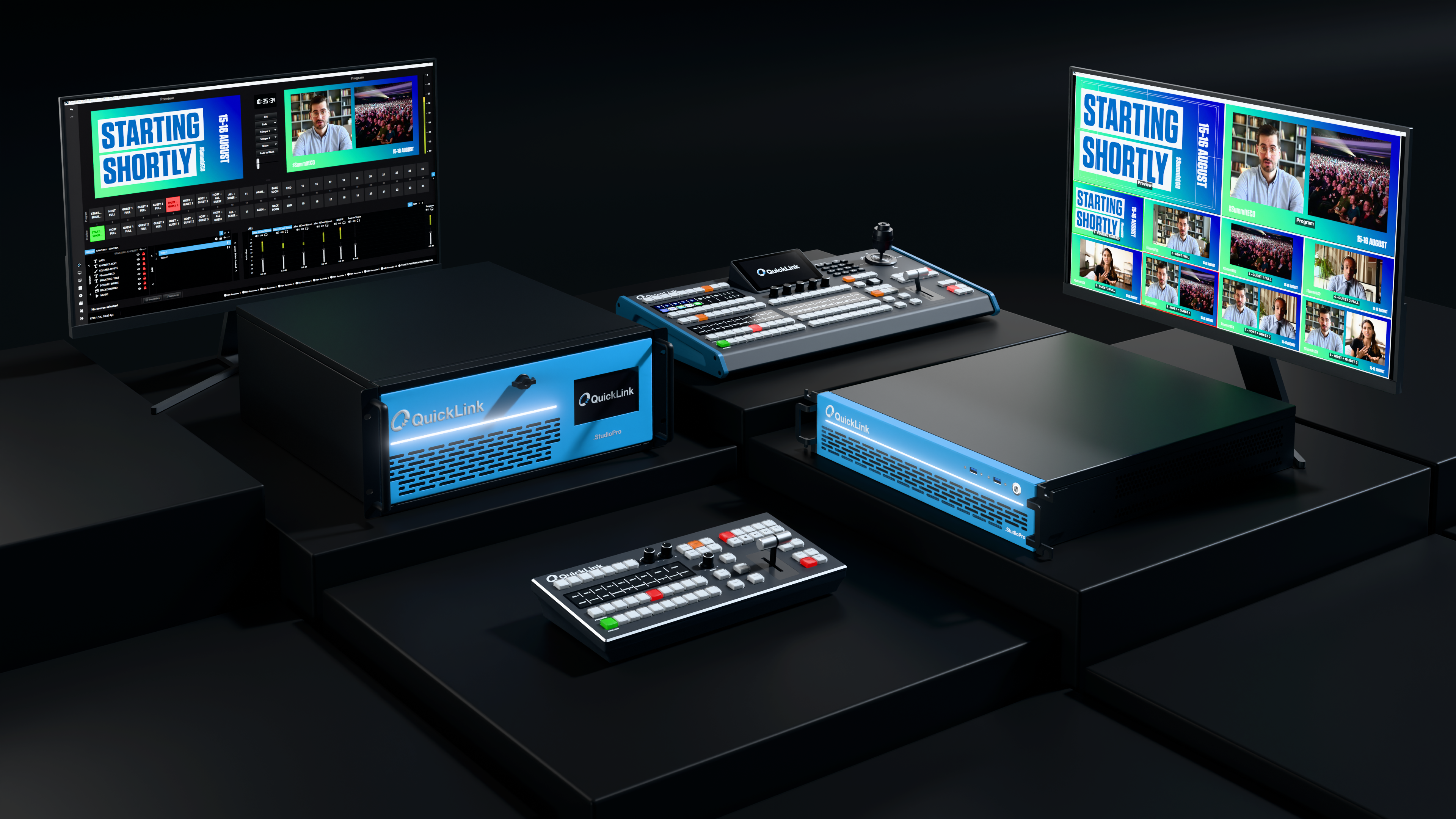 QuickLink StudioPro - All-in-One Live Production & Streaming Platform